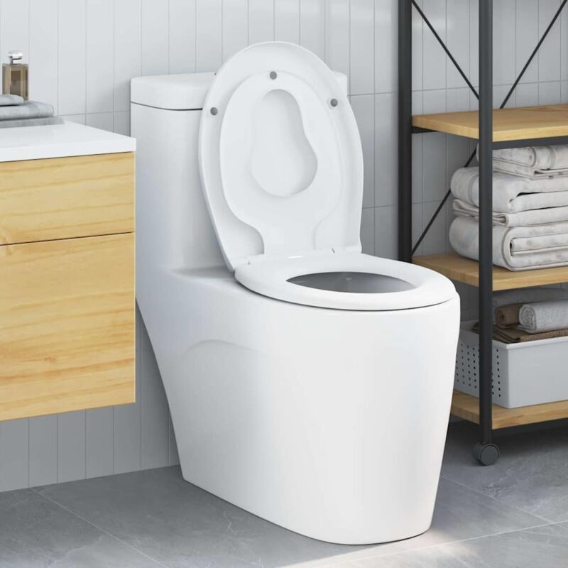 foto del prodotto vidaxl toilette per famiglie con seggiolino per bambini rilascio rapido in duroplast