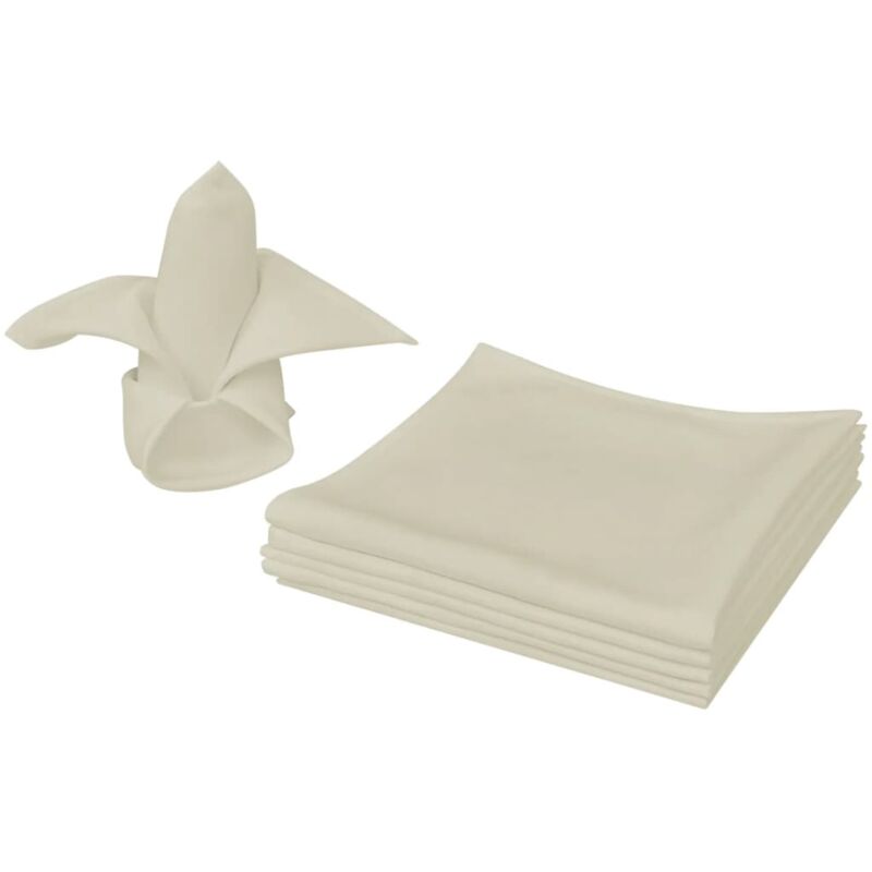 foto del prodotto vidaxl tovaglioli per banchetti 25 pz 50x50 crema