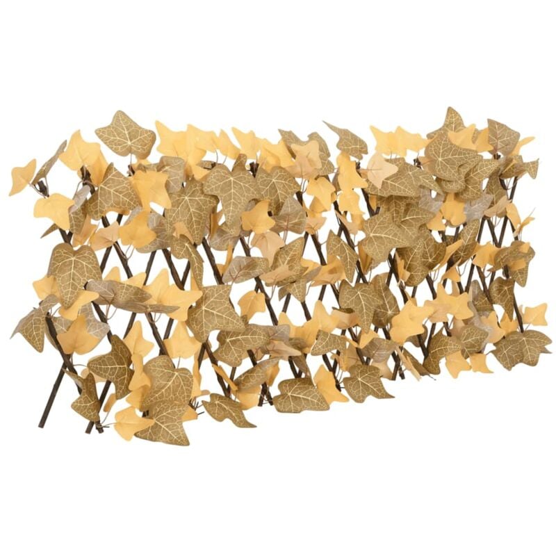 foto del prodotto vidaxl traliccio foglie acero artificiale espandibile arancione 180x30