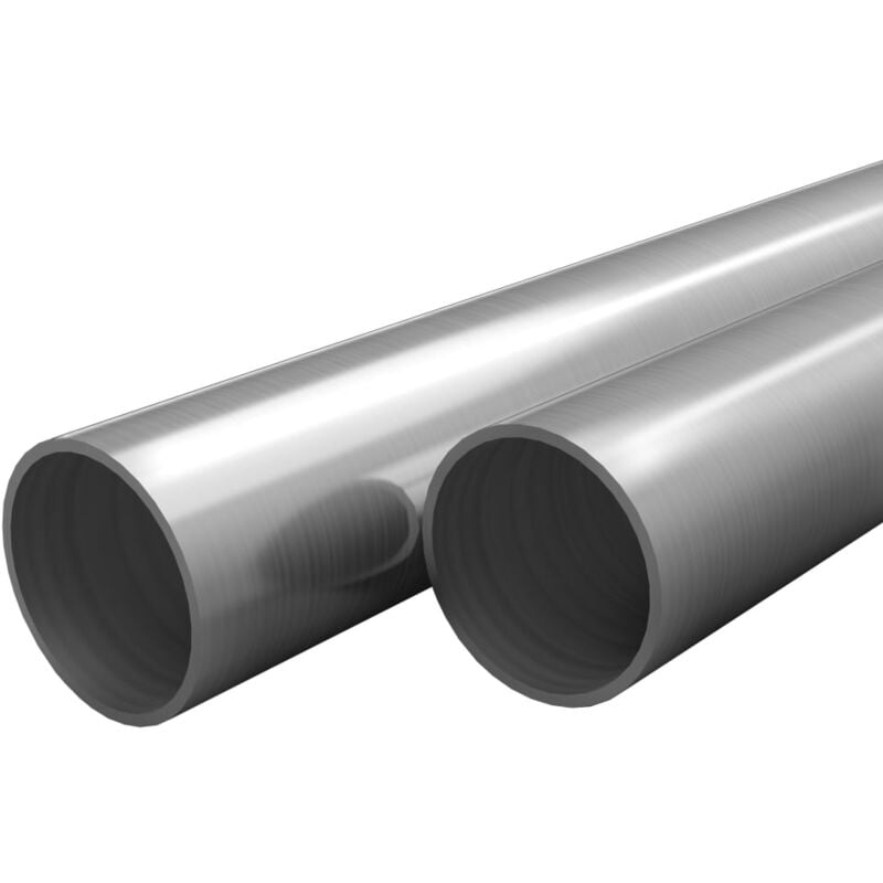 foto del prodotto vidaxl tubi in acciaio inossidabile rotondi 2 pz v2a 2m 42x1,8mm