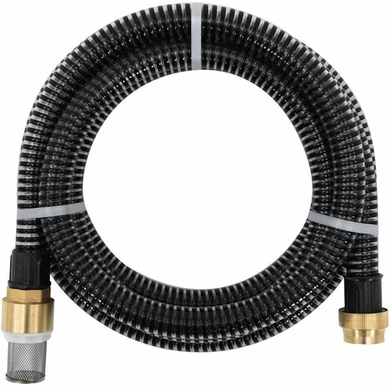 foto del prodotto vidaxl tubo di aspirazione con connettori in ottone 3 m 25 mm nero