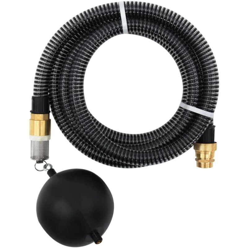foto del prodotto vidaxl tubo di aspirazione con connettori in ottone 5 m 25 mm nero