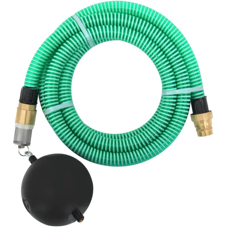 foto del prodotto vidaxl - tubo di aspirazione con raccordi in ottone verde 1,1' 15 m pvc