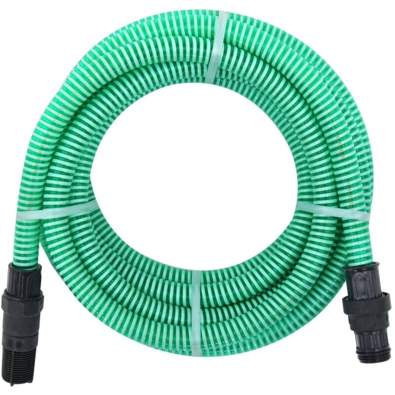 foto del prodotto vidaxl tubo di aspirazione con raccordi in ottone verde 11 10 m pvc