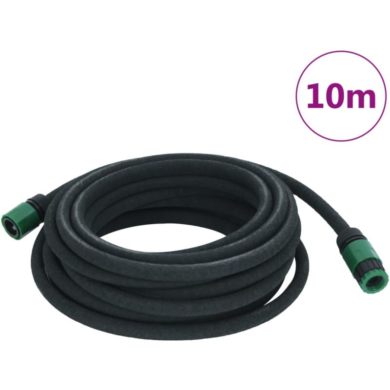 foto del prodotto vidaxl tubo di irrigazione da giardino nero 0,6 10 m in gomma