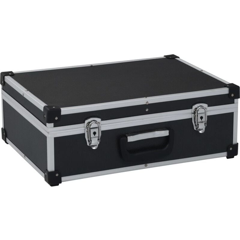 foto del prodotto vidaxl valigetta per attrezzi 46x33x16 cm nera in alluminio