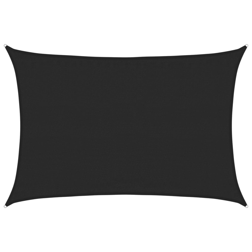 foto del prodotto vidaxl vela parasole 160 g m nera 3,5x4,5 m in hdpe