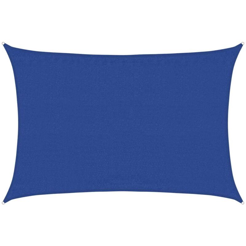 foto del prodotto vidaxl vela parasole 160 g m rettangolare blu 3,5x5 m in hdpe
