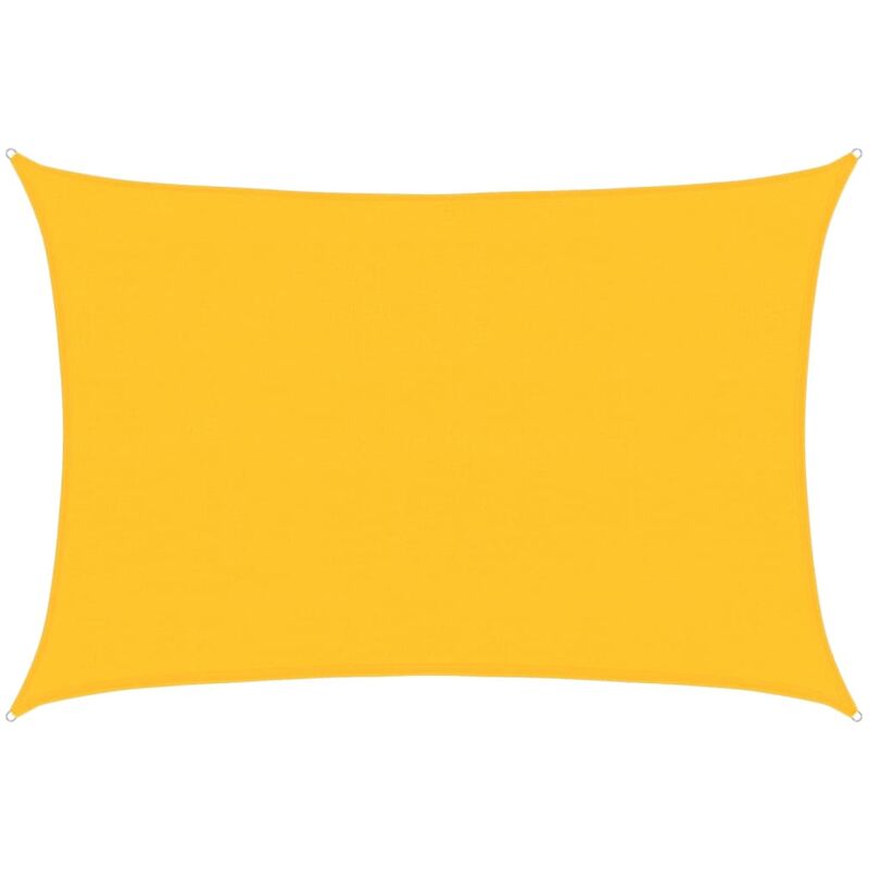 foto del prodotto vidaxl vela parasole 160 g m rettangolare giallo 4x6 m in hdpe