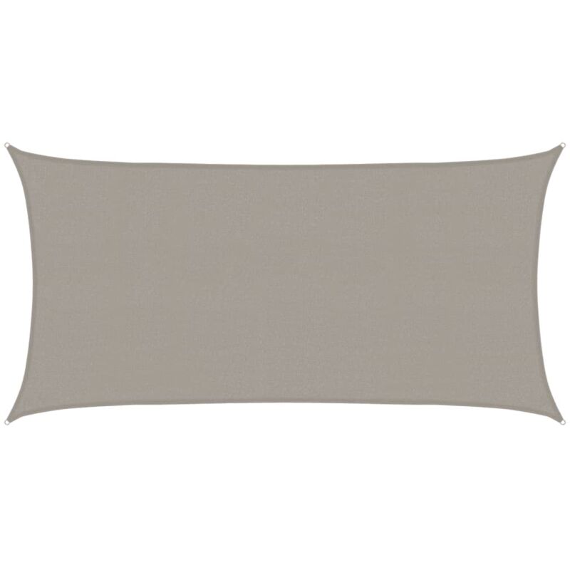 foto del prodotto vidaxl vela parasole 160 g m rettangolare grigio chiaro 2,5x5 m hdpe
