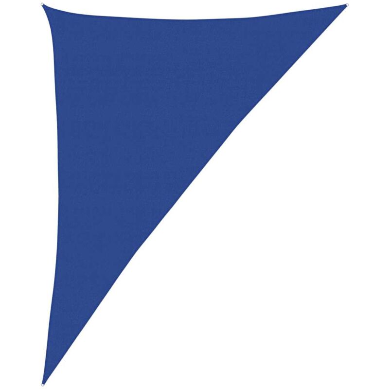 foto del prodotto vidaxl vela parasole 160 g m triangolare blu 4x5x6,8 m in hdpe