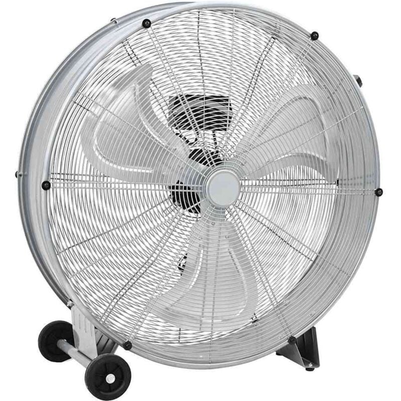 foto del prodotto vidaxl ventilatore a tamburo con ruote, 3 velocit , argento, 77 cm