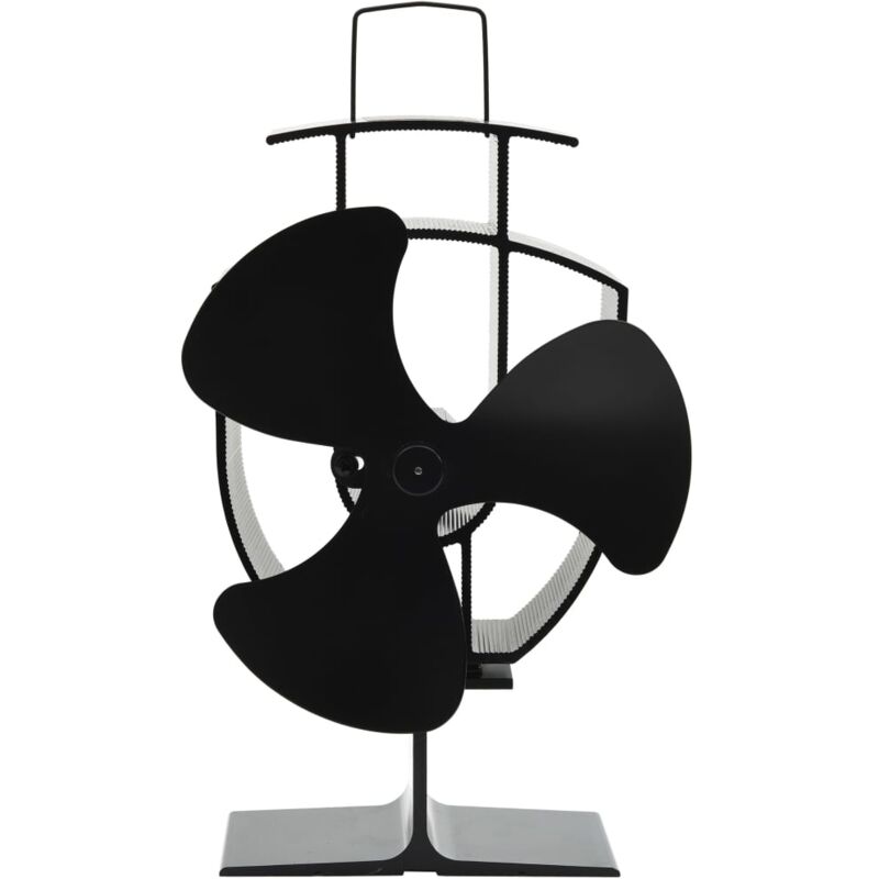 foto del prodotto vidaxl ventilatore per la stufa con 3 pale e fili ignifughi nero vari dimensioni dimensioni 13.5 x 8.5 x 22.5 cm