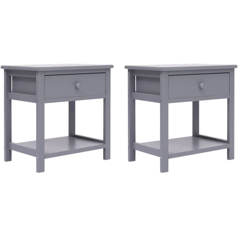 foto del prodotto vidaxl wooden tables 2 pcs different colors colore grigio