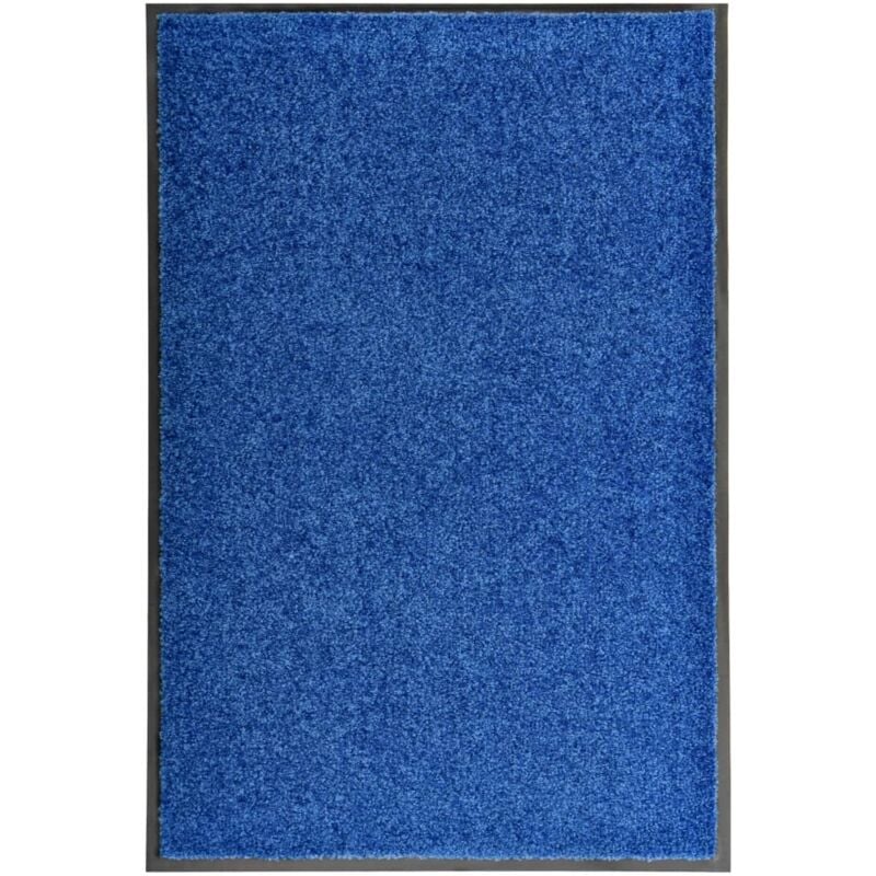 foto del prodotto vidaxl zerbino lavabile blu 60x90 cm