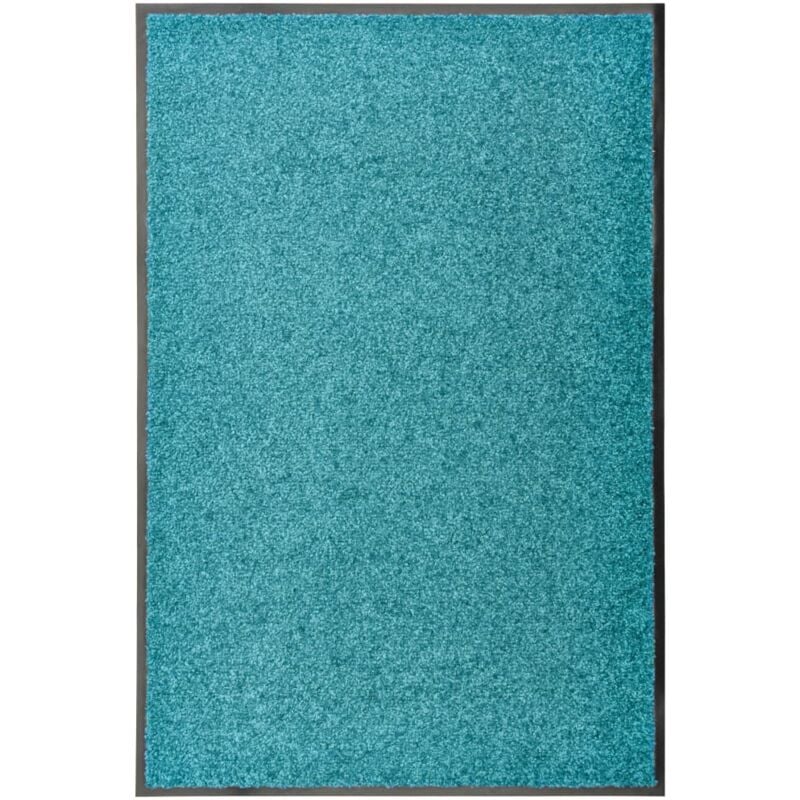foto del prodotto vidaxl zerbino lavabile ciano 60x90 cm