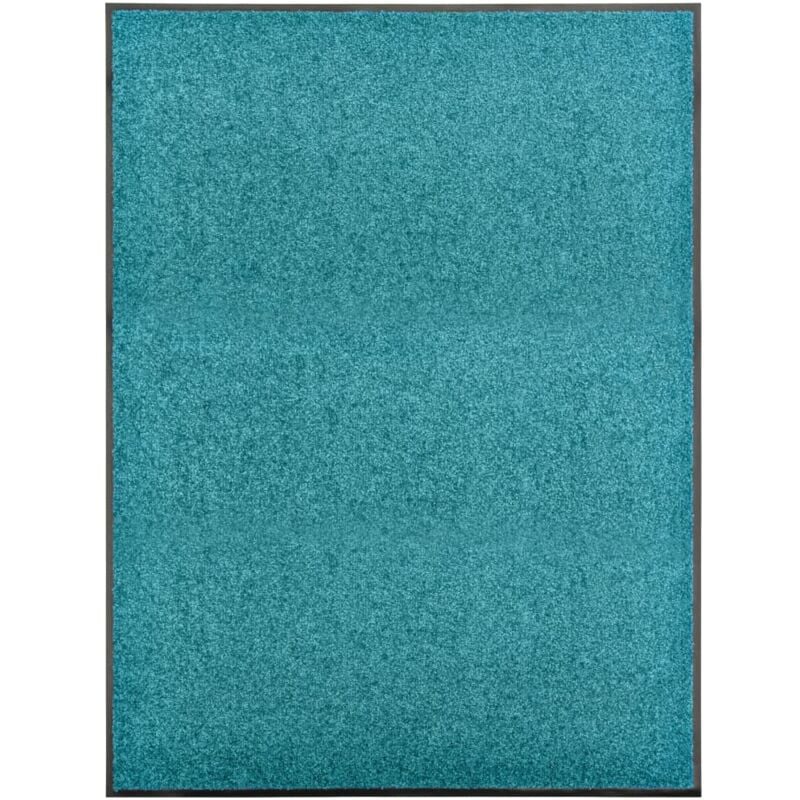 foto del prodotto vidaxl zerbino lavabile ciano 90x120 cm