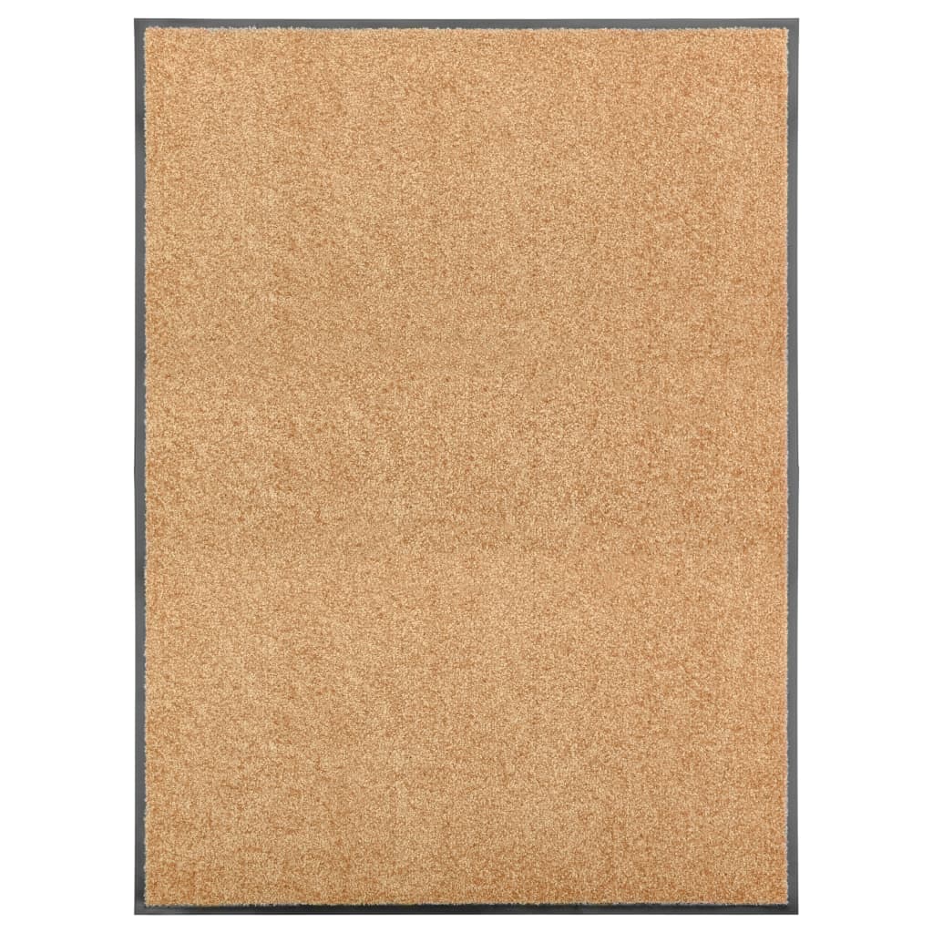 foto del prodotto vidaxl zerbino lavabile crema 90x120 cm