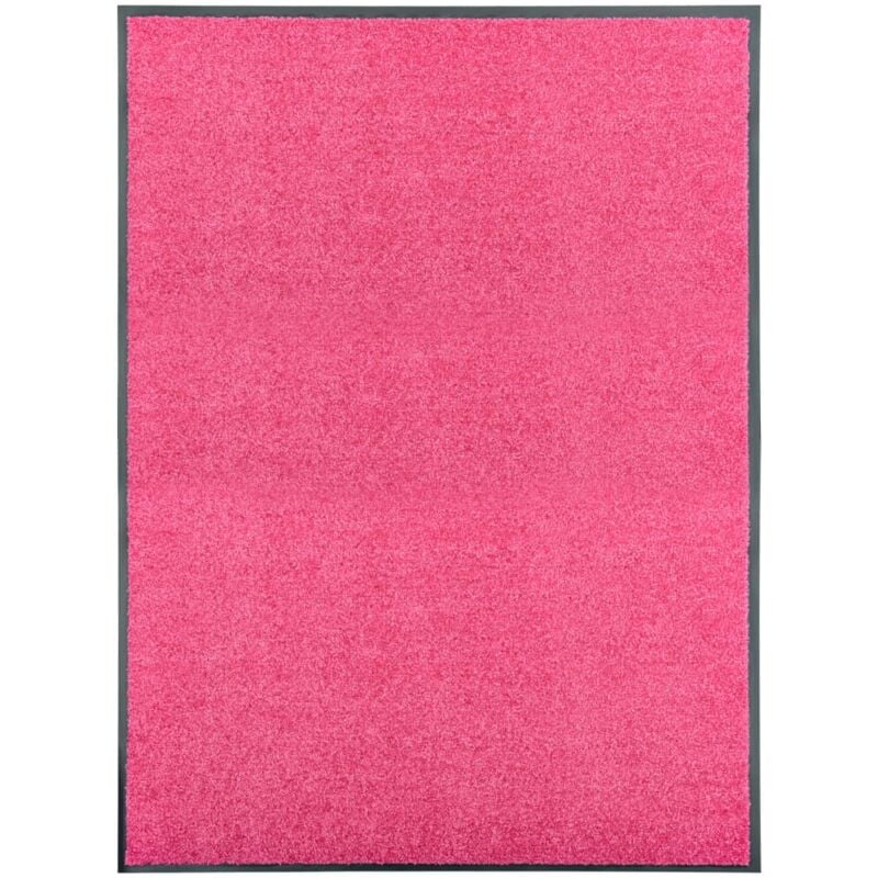 foto del prodotto vidaxl zerbino lavabile rosa 90x120 cm