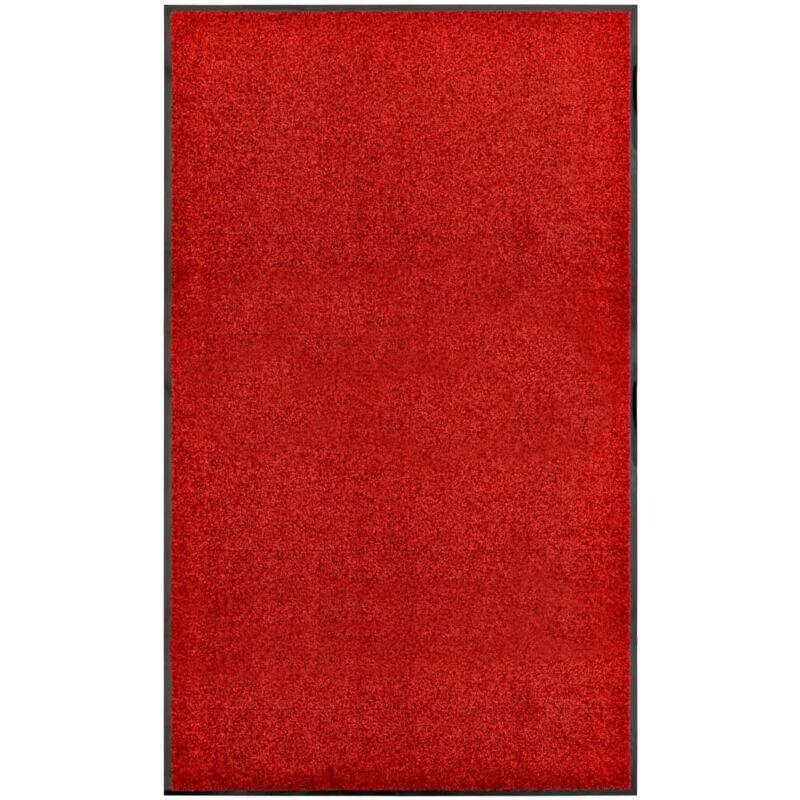 foto del prodotto vidaxl zerbino lavabile rosso 90x150 cm