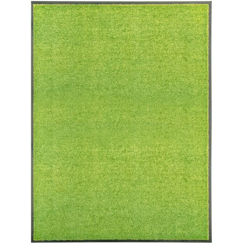 foto del prodotto vidaxl zerbino lavabile verde 90x120 cm