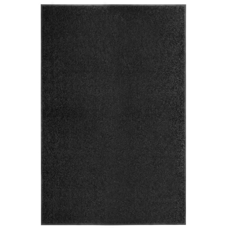 foto del prodotto vidaxl zerbino lavabile zerbine interno ed esterno nero vari dimensioni dimensioni 120x180 cm