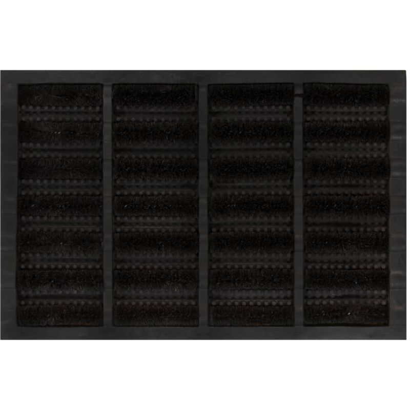 foto del prodotto vidaxl zerbino rettangolare 40x60 cm in gomma e fibra di cocco