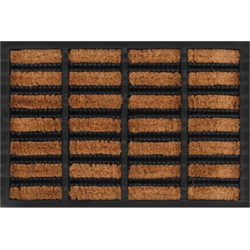 foto del prodotto vidaxl zerbino rettangolare 40x60 cm in gomma e fibra di cocco