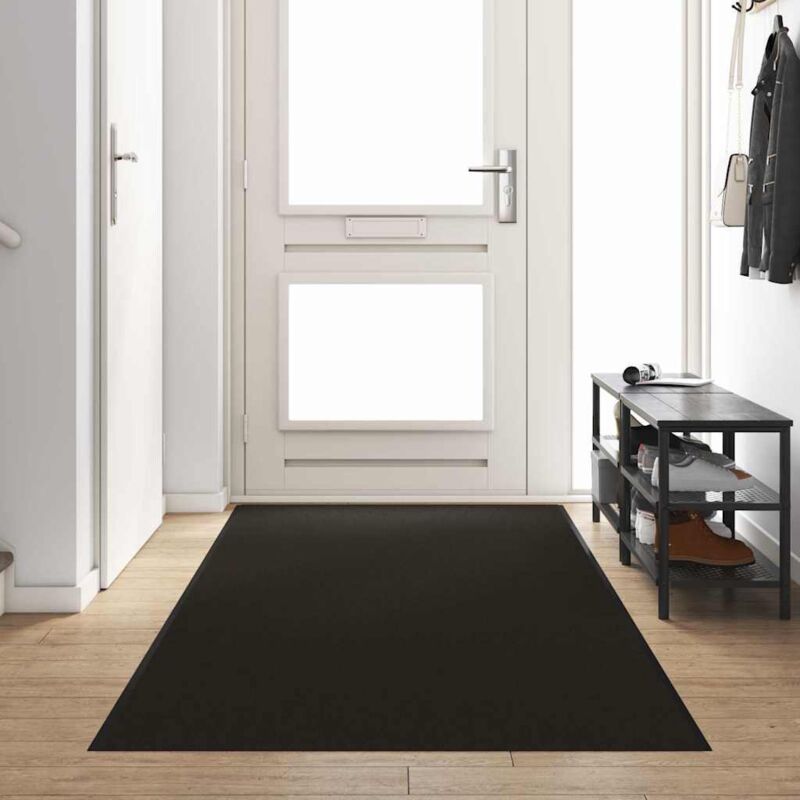 foto del prodotto vidaxl zerbino rettangolare nero 120x350 cm