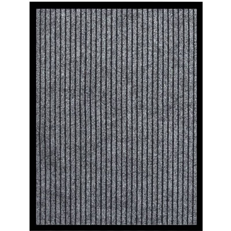 foto del prodotto vidaxl zerbino striato grigio 60x80 cm