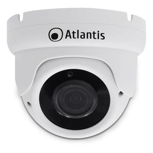 foto del prodotto videocamera atlantis ultraplex a11 ux826a dp ip poe dome 3mpx 1920x1080 h.264 h.265 20fps 1 2.9 cmos ir 14 led 18mt