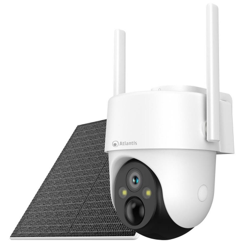foto del prodotto videocamera atlantis volta 4g lte pt vl70p 4g wl fhd 15fps h.264 4x batt ricaric. incl. sens. pir ip65 led array 7m motoriz