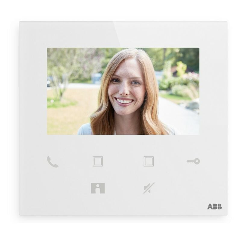 foto del prodotto videocitofono abb m22401 w da 4,3 pollici wifi con vivavoce wli501b