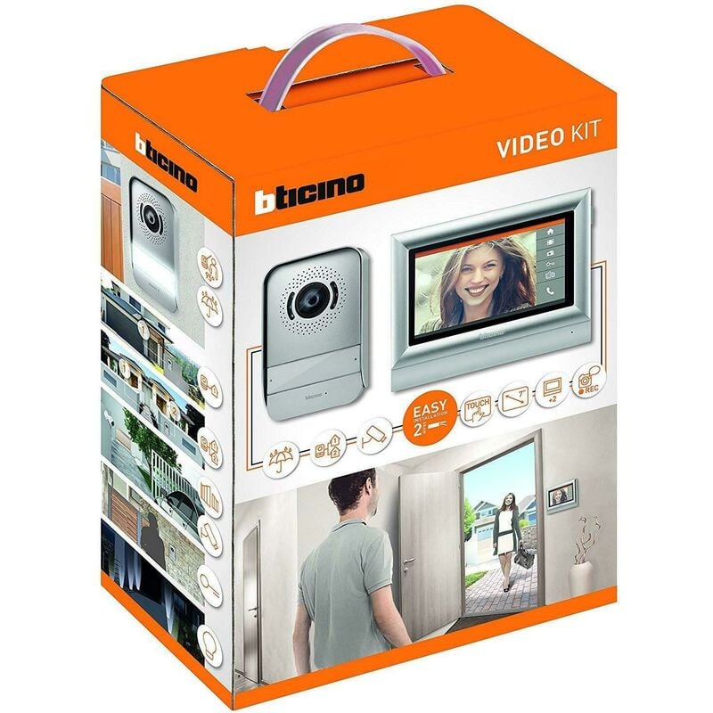 foto del prodotto videocitofono bticino kit 317213 bifamiliare monitor display 10 touch colori