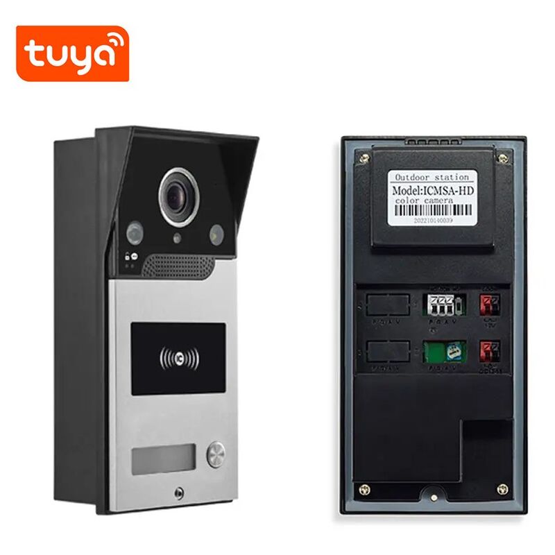 foto del prodotto videocitofono con campanello e telecamera da 2mp smart wifi e rj45 tuya