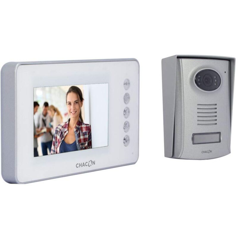 foto del prodotto videocitofono con filo 4,3 bianco