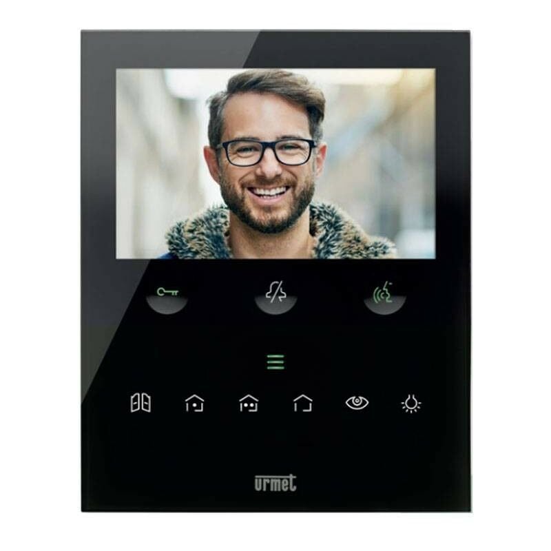 foto del prodotto videocitofono con wi fi vog5w del sistema 2voice nero urmet 1760 15
