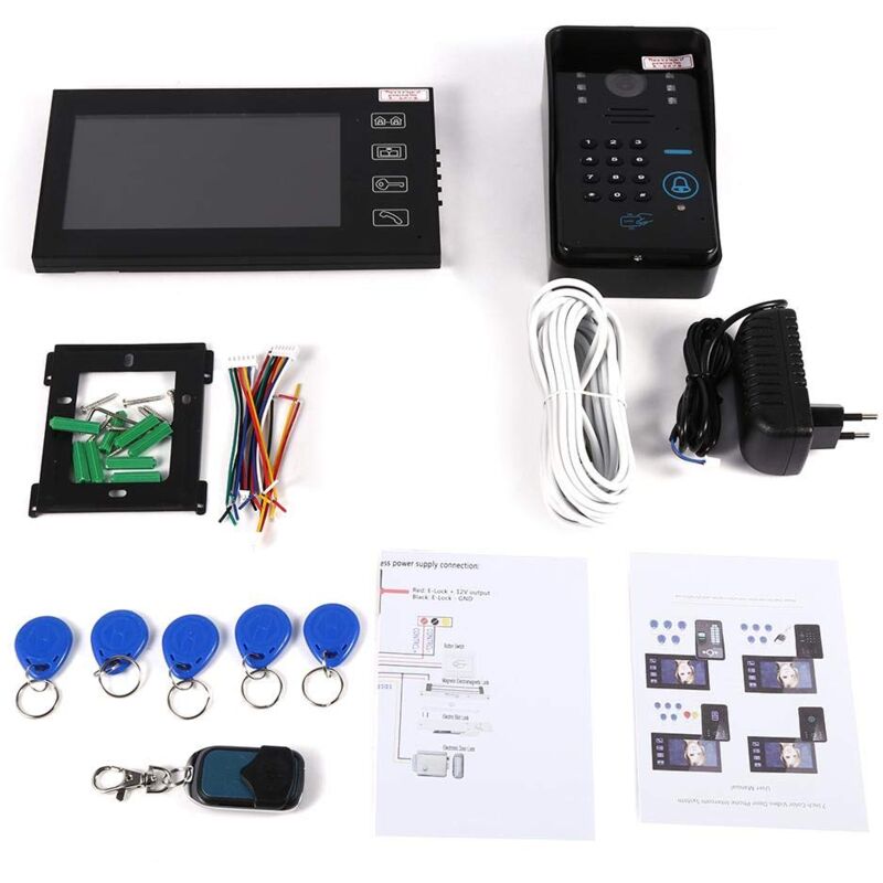 foto del prodotto videocitofono ej.life con schermo lcd rfid da 7 