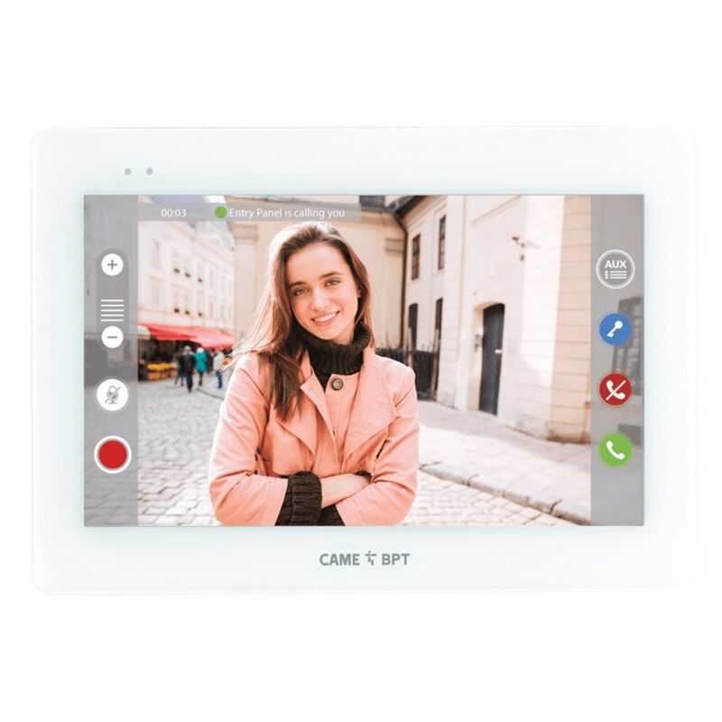foto del prodotto videocitofono vivavoce bpt came wifi xts 7 pollici bianco 840ch 0030