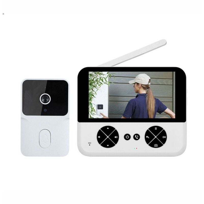 foto del prodotto videocitofono wireless monofamiliare monitor 4.3 