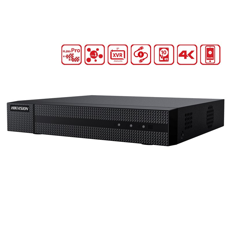 foto del prodotto videoregistratore dvr 16 canali 5 in 1 hdtvi ahd cvi cvbs ip 16ch 4mp p2p cloud h.265 hiwatch hwd-6116mh-g2