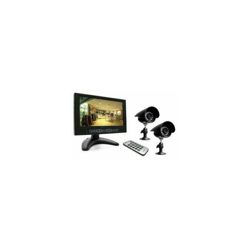 foto del prodotto videosorveglianza avidsen123168 kit 2 videocamera e dvr monitor lcd 7 a colori