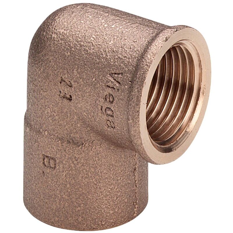 foto del prodotto viega gomito a 90 ff 22 1 bronzo, estremit a saldare femmina, filettatura rp 113865