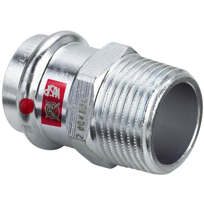 foto del prodotto viega italia srl manicotto prestabo f 28x1 m con sc contur, acciaio al carbonio zincato, estremit a pressare femmina, filettatura r 559045