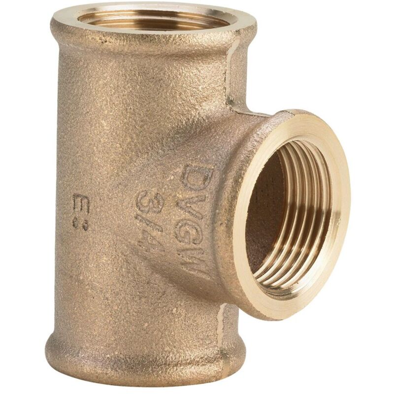 foto del prodotto viega raccordo a tee 1 fx1 2 fx1 f bronzo, filettature rp 362515