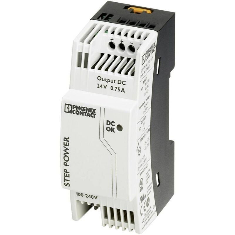 foto del prodotto viessmann phoenix contact 2868635 alimentatore per guida din 24 v dc 0.83 a 18 w num. uscite 1 x contenuto 1 pz.
