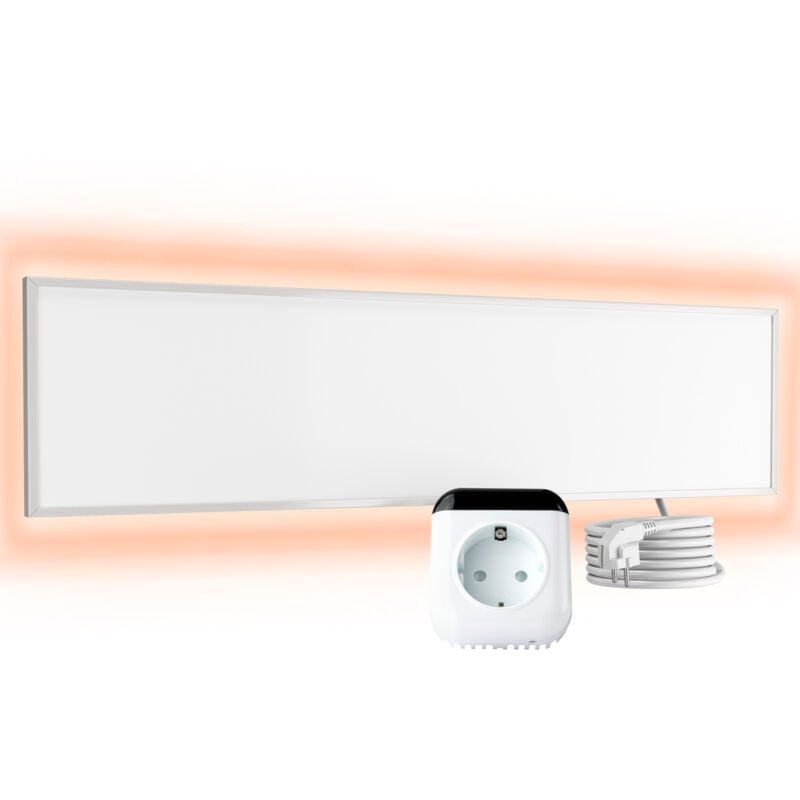 foto del prodotto viesta cf360 120x30 pannello ad infrarossi per riscaldamento bianco 360 watt termostato th70 wifi