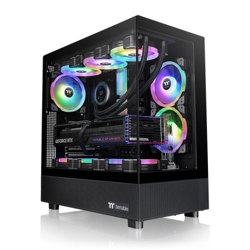 foto del prodotto view 270 plus tg argb black win spcc tempered glas