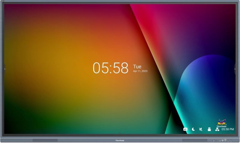 foto del prodotto viewsonic ifp8633 g visualizzatore di messaggi pannello piatto interattivo 2,18 m 86 led wi fi 450 cd m 4k ultra hd nero touch screen processore integrato android 11
