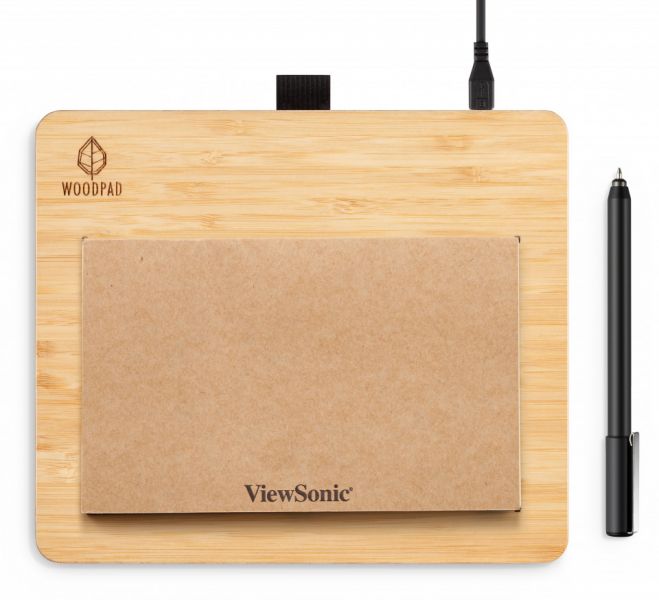 foto del prodotto viewsonic pf0730 i0ww tavoletta grafica legno 5080 lpi linee per pollice 162,6 x 101,6 mm usb